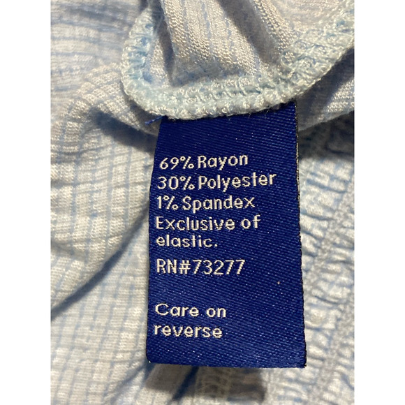 Apt. 9 Womens T-Shirt Blue Heathered Long Sleeve Square Neck Stretch Plus XXL - Picture 6 of 7